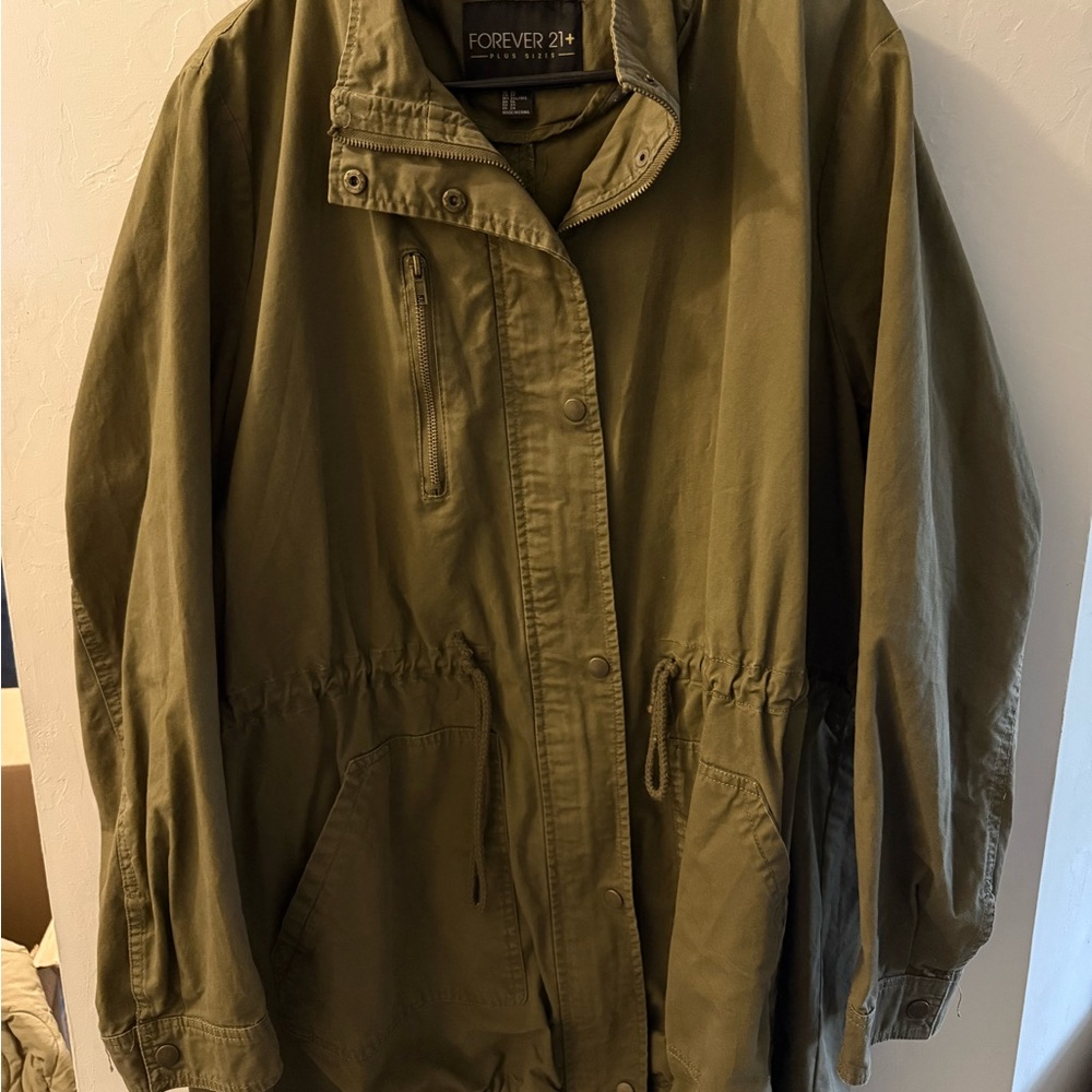 Forever 21 Khaki Utility Jacket for Women
